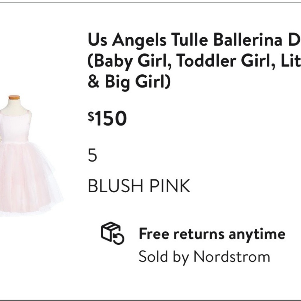 Flower Girl Pink Tulle Dress